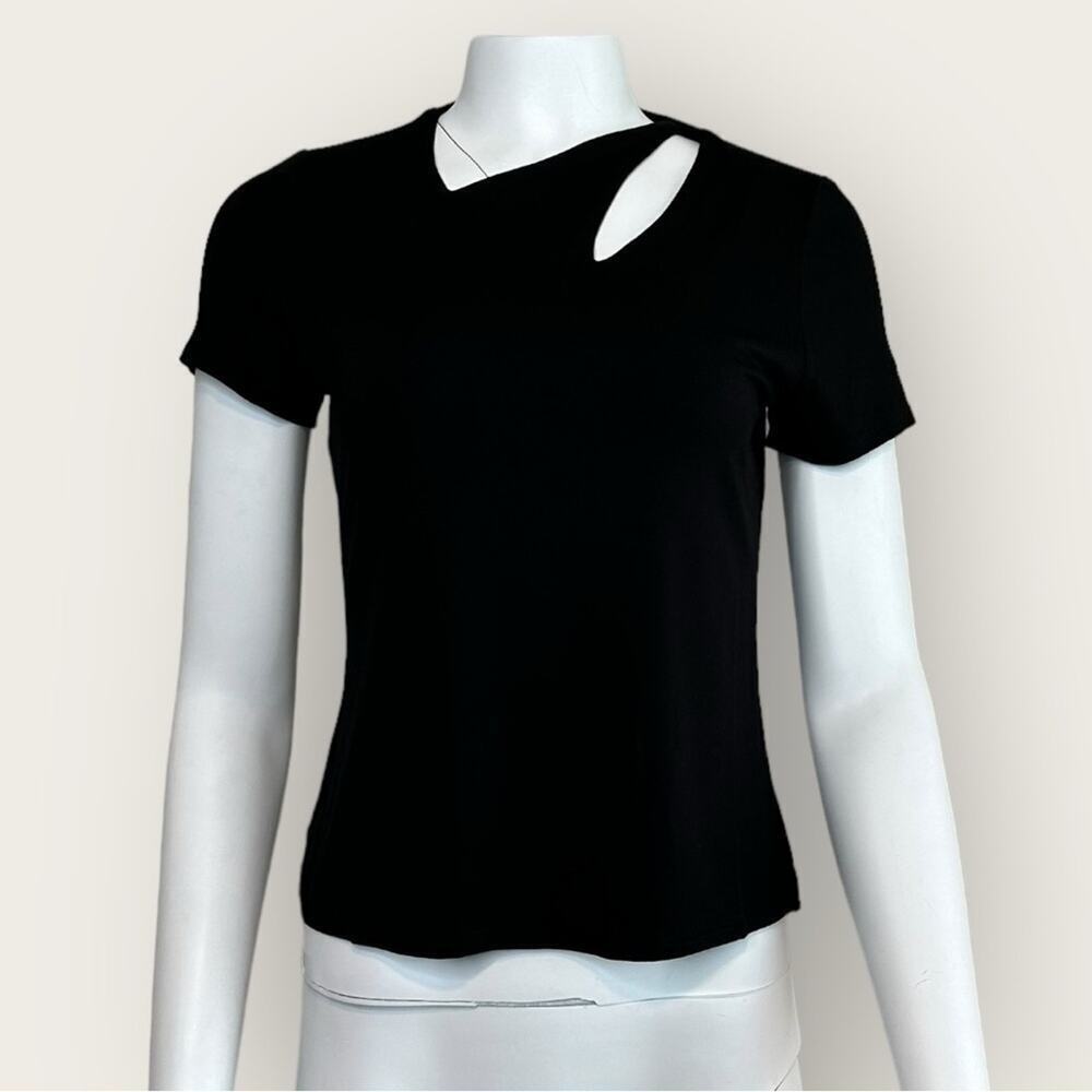 NWT | Krisa | Cut Out Tee | Black | Large